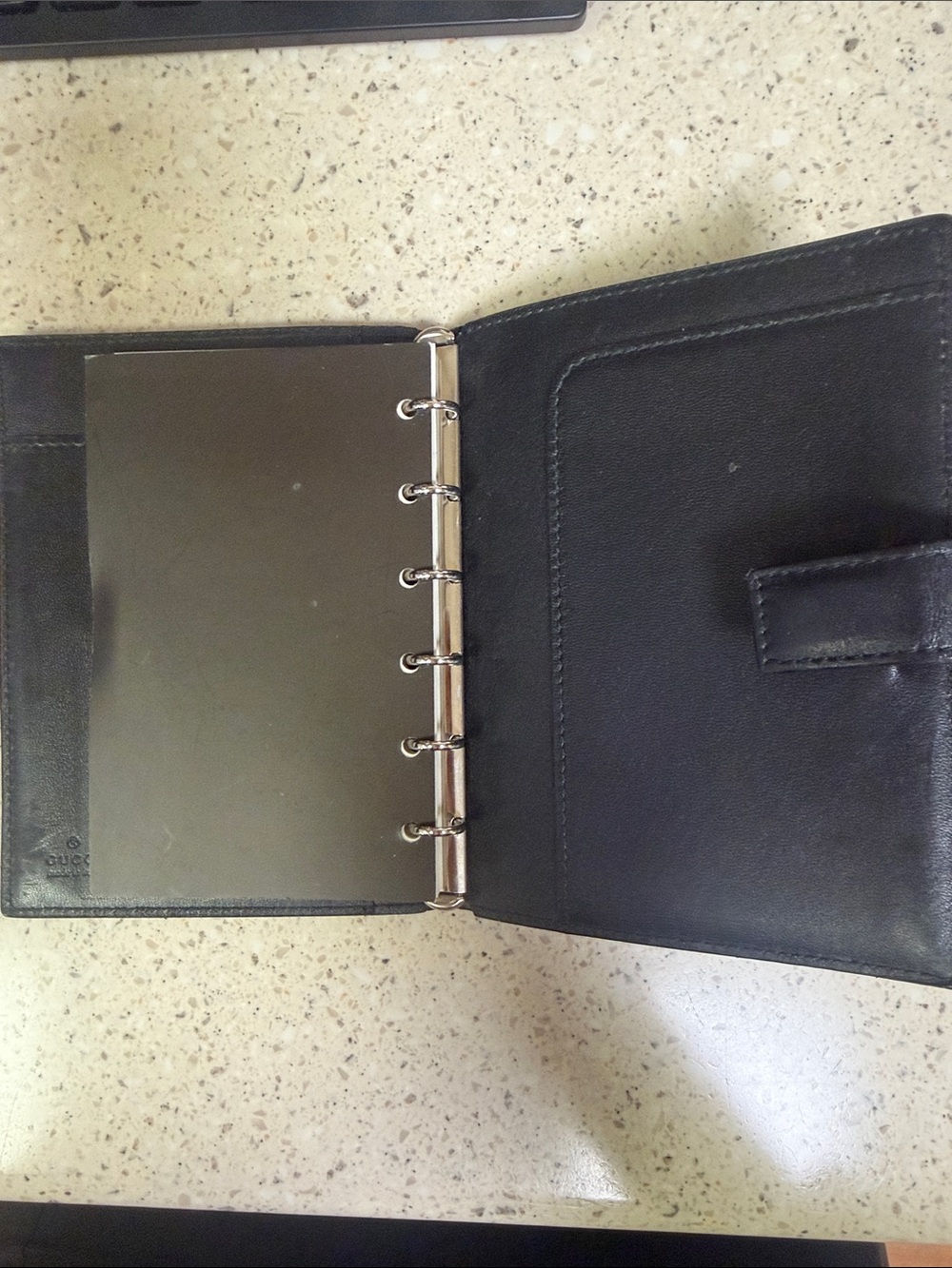 Gucci Black Leather Organizer Wallet with Snap Tab - Picture 3 of 7